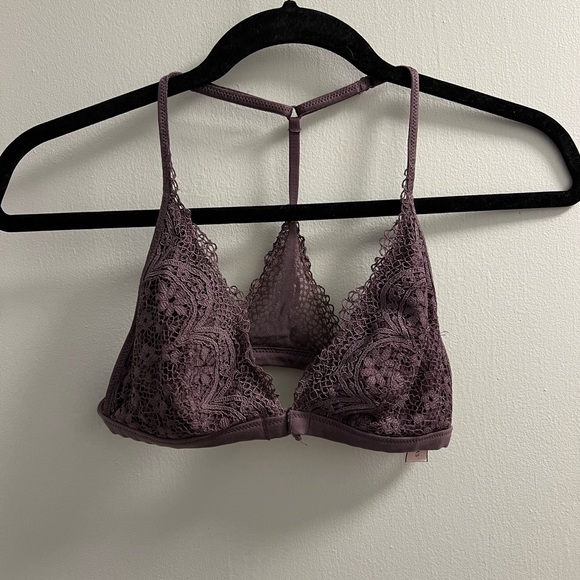 Purple- gray lace bralette - Picture 1 of 2